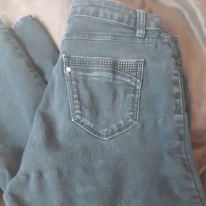 D Jean's black with embellished pockets